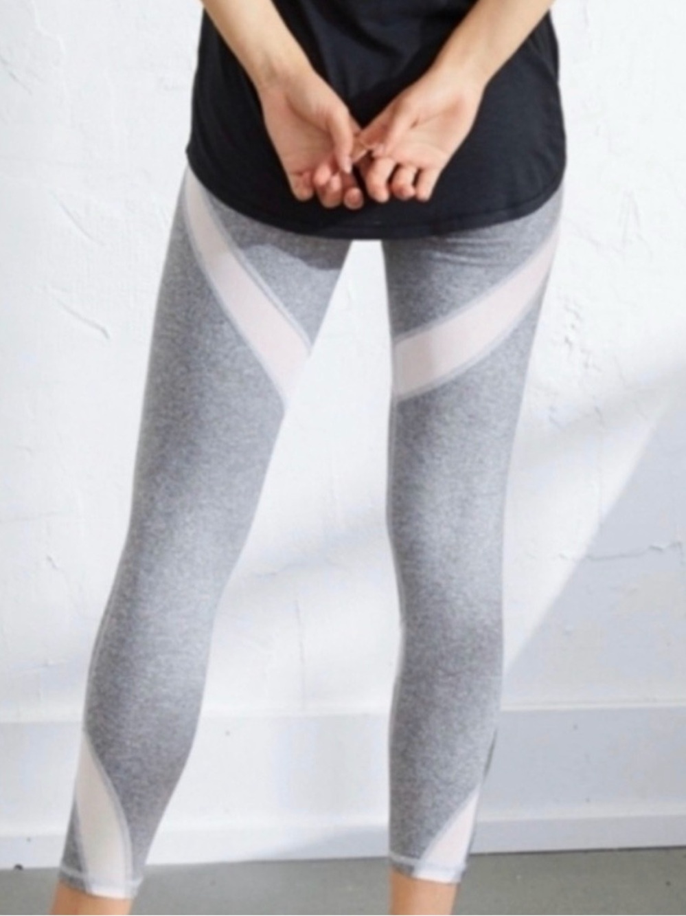 Aerie Chill. Play. Move. 7/8 High-Waisted Leggings‎ – Heather Gray | Size Medium
